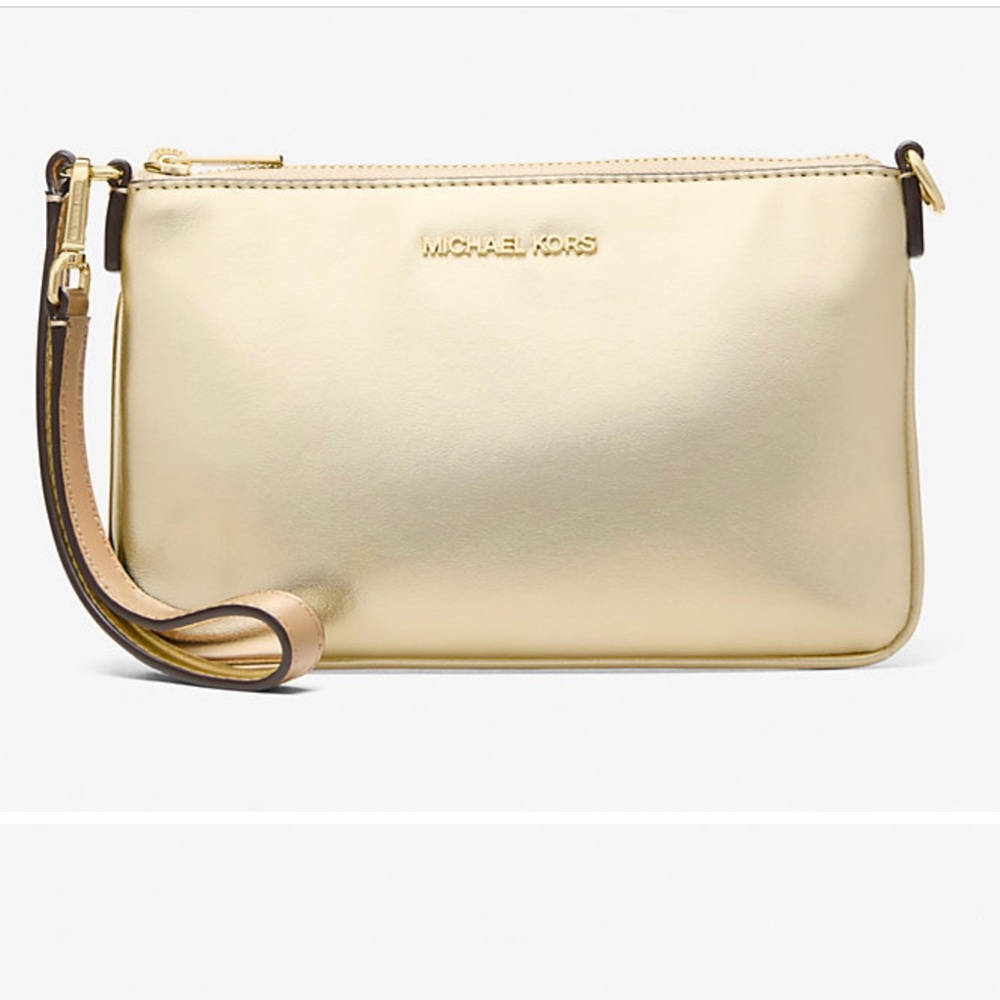 Michael Kors Jet Set Travel Gold Wristlet